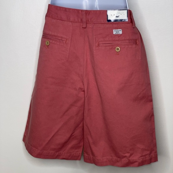 Vineyard Vines boys club shorts Sz 18 nwt rhubarb red - Picture 2 of 3
